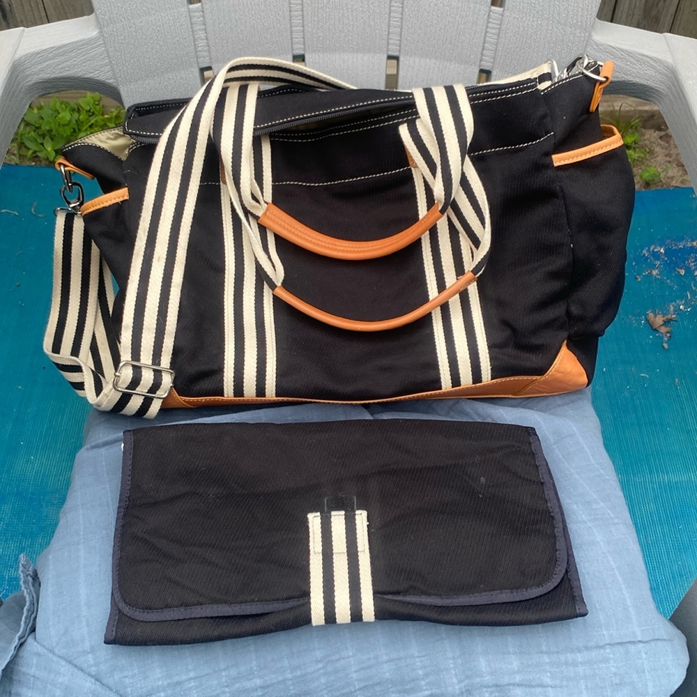 Pottery barn Diaper bag and changing mat